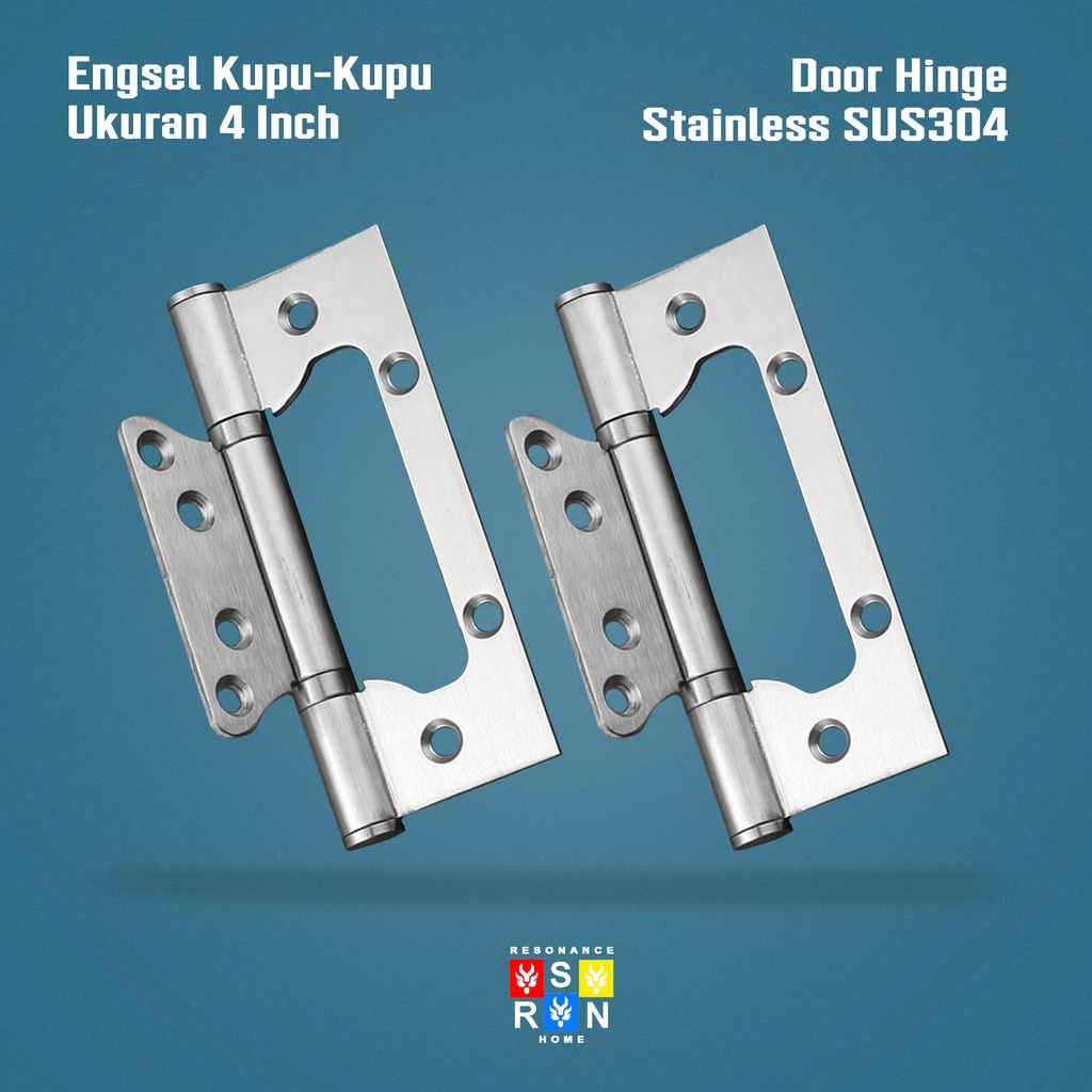 Engsel Pintu Kupu-Kupu 4 Inch Tebal /  Engsel Pintu SUS 304 Resonance Home