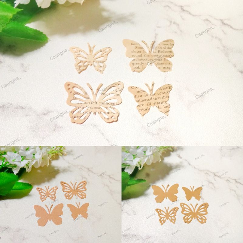 

20 pcs hiasan scrapbook / die cutting kupu kupu / hiasan jounal vintage / scrapbook die cutt / dies cutting