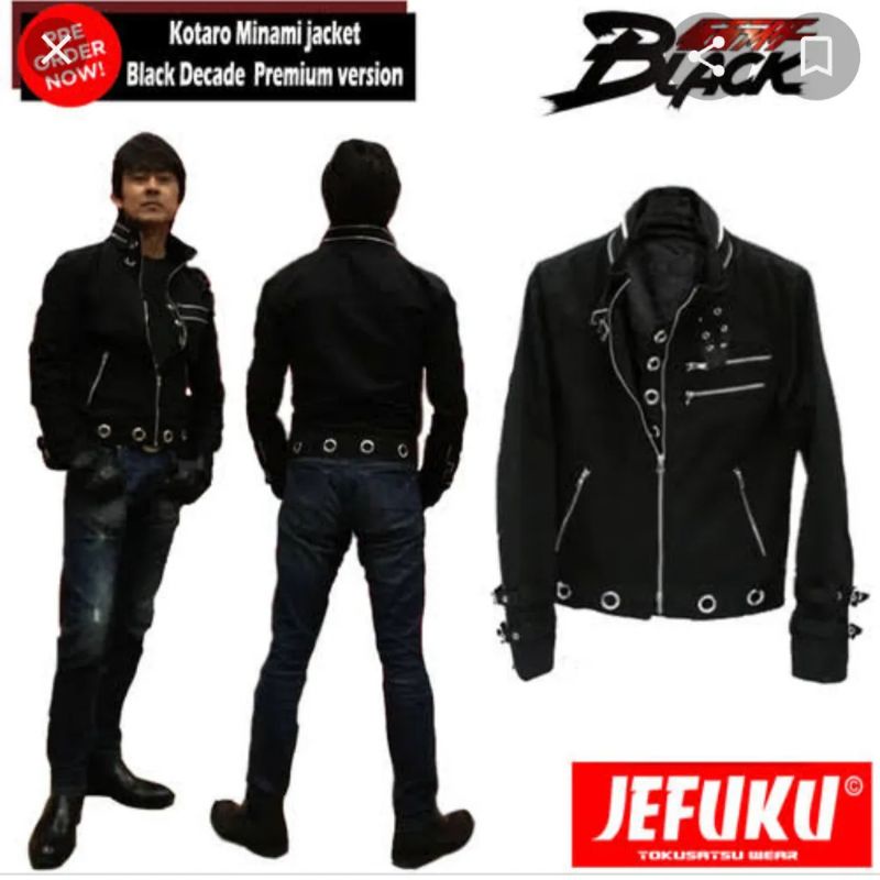 Jaket Kotaro Minami Black Decade