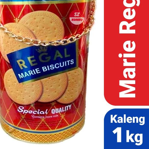 

JU7❀ [BIG SALE] Biskuit Marie Regal Kaleng 1kg 1 kg 1000gr Biscuit TREN MASA KINI