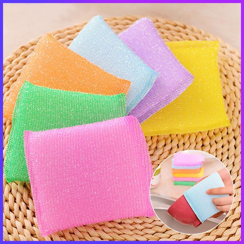 Spon Sponge Cuci Piring Warna Warni Model Bantal Sabut Cuci Piring Alat Cuci Piring