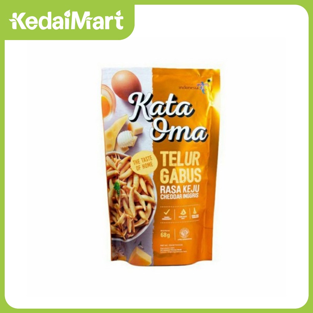 

Kata Oma Telur Gabus Rasa Keju Cheddar Inggris 63 Gram