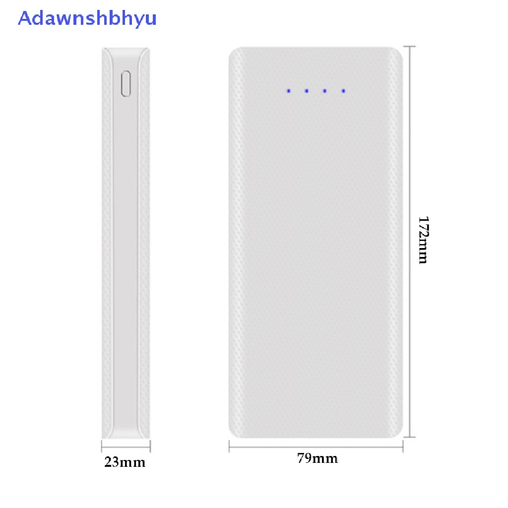 Adhyu 8x18650 Dual USB Senter Charger Box Holder DIY Shell Case ID