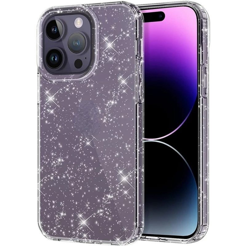 IPHONE Casing Bling Glitter Bening Kristal Untuk Iphone14 13 11 Pro Max12Mini XS XR X8 7 Plus SE2022 14Pro 13Pro IPone Wanita Perempuan Cover