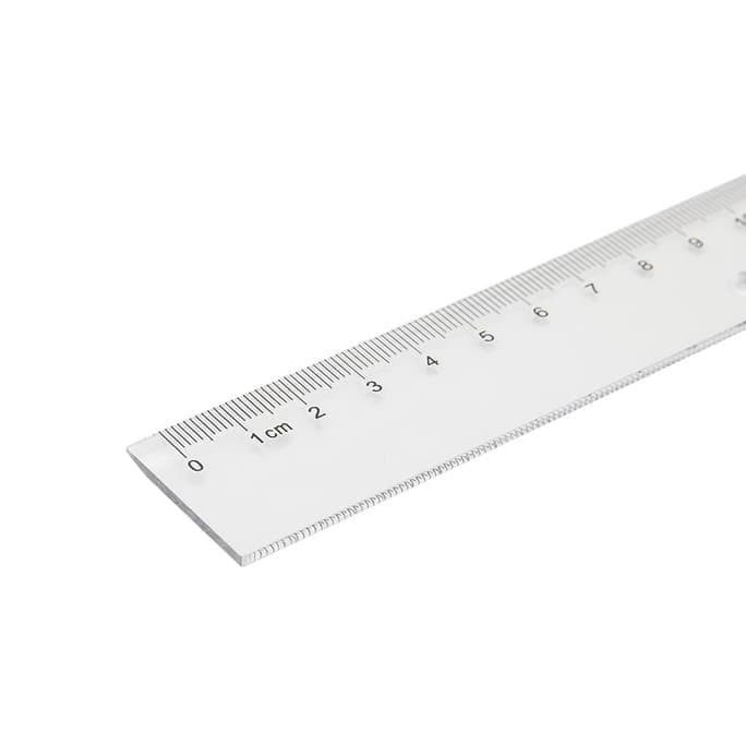 DELI / Transparant Ruller / Penggaris Transparant 20cm / Penggaris Plastik