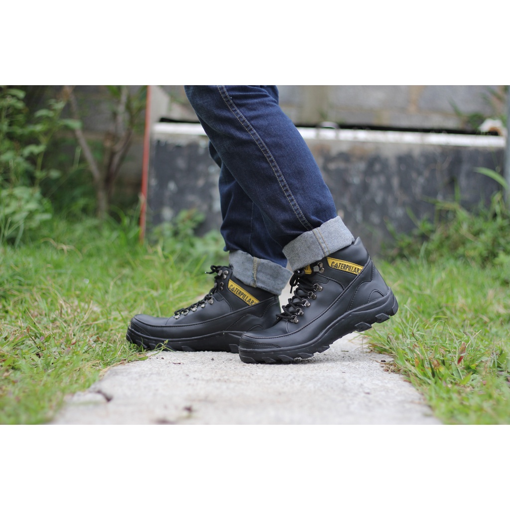 Discount Gila !! Sepatu Safety Pria Boots Cat Argon Proyek Tracking Boot Cowok Work sefty