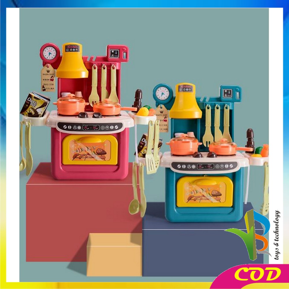 RB-M260 Mainan Anak Kitchen Set Mini Isi 36PCS Mainan Anak Perempuan Masak Masakan Lengkap Kitchenware 8038