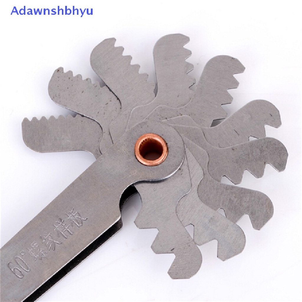 Adhyu Pisau Benang 60derajat Terbaik Screw Pitch Gage Gauge Dual Head Measure Tools ID