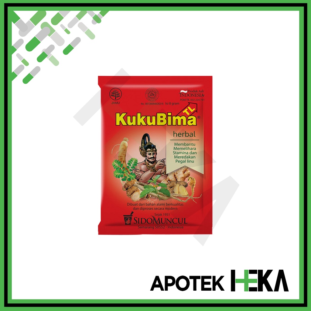 Kuku Bima TL Jamu Satuan 1 Sachet - Ginseng Kuda Laut