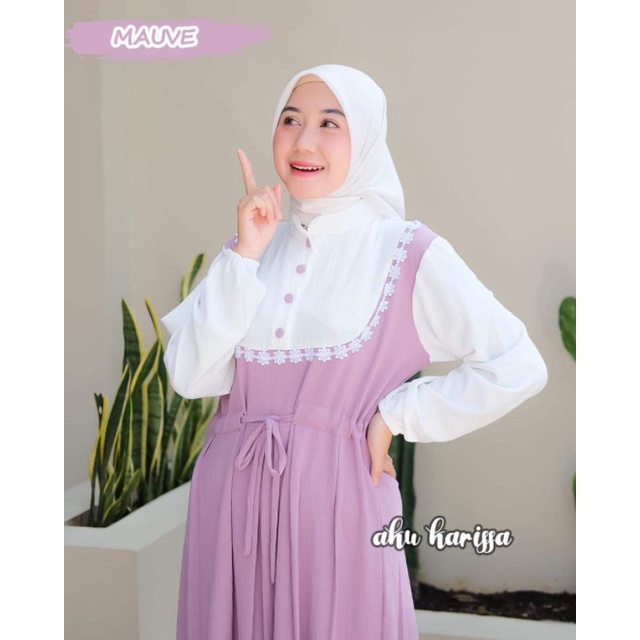 ARETHA DRESS ORI AKU KARISSA OOTD WANITA MODERN KEKINIAN