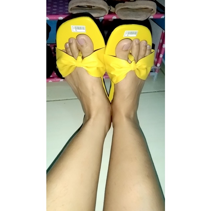 Sandal Wanita Teplek F22 Sendal Cewek Flat Pita Capit Jepit