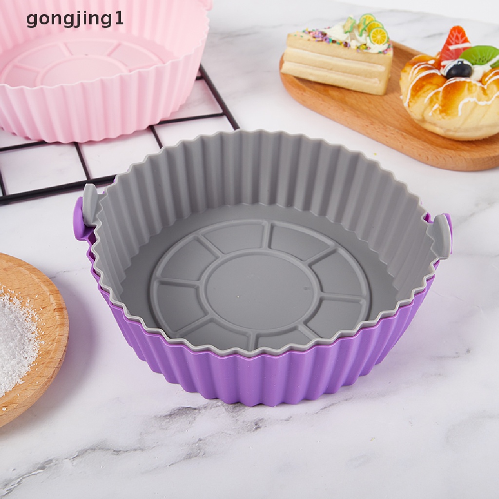 Ggg 16.5 cm Air Fryer Silikon Pot Air Fryer Basket Liner Anti Lengket Oven Baking Tray ID