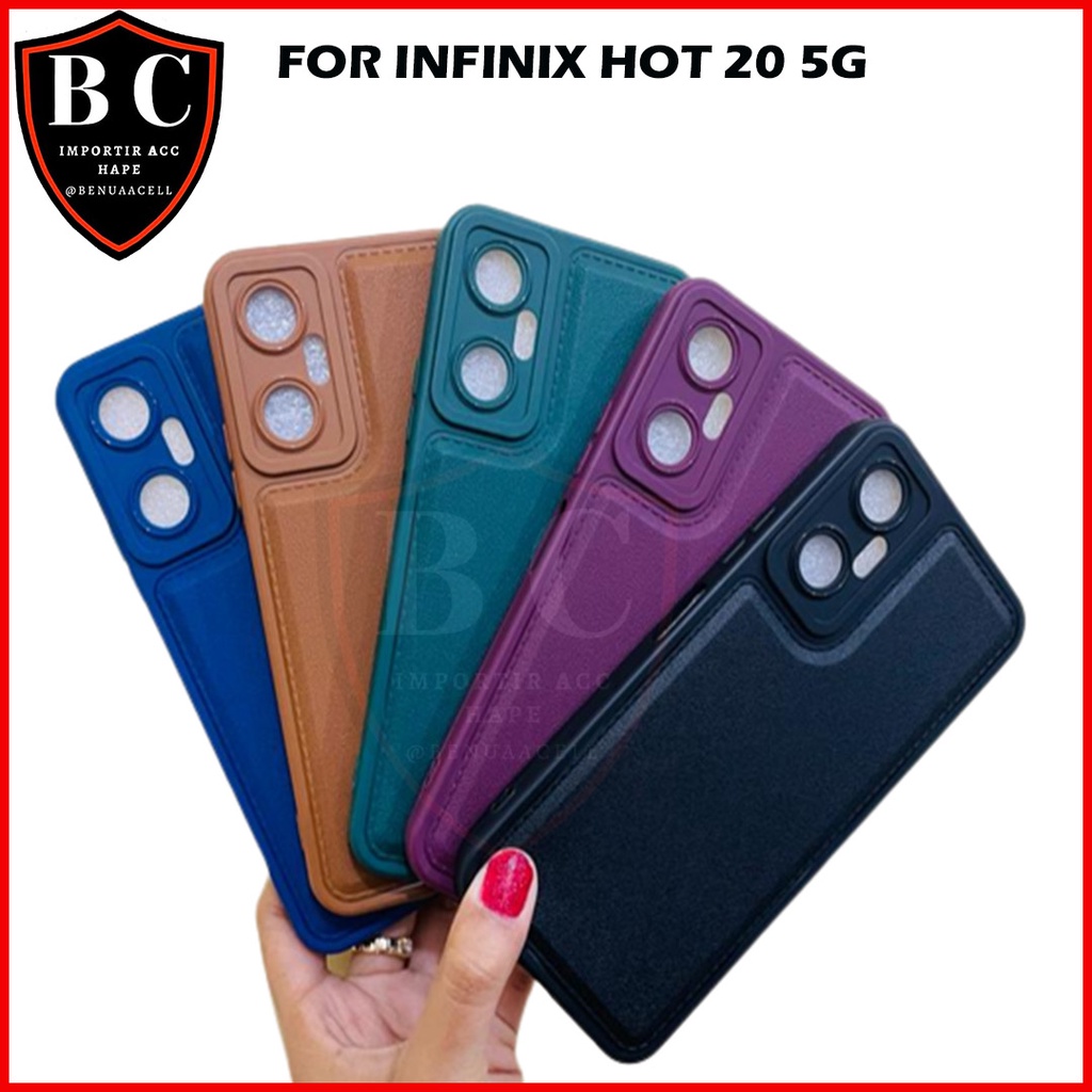 CASE INFINIX HOT 20 5G - CASE LEATHER PRO INFINIX HOT 20 5G HOT 20i HOT 20S HOT 20 PLAY