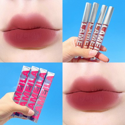 Beauty Jaya - Lameila 2028 Matte Lip Tint 6 Varian Warna Tahan Air Tahan Lama Lip Gloos