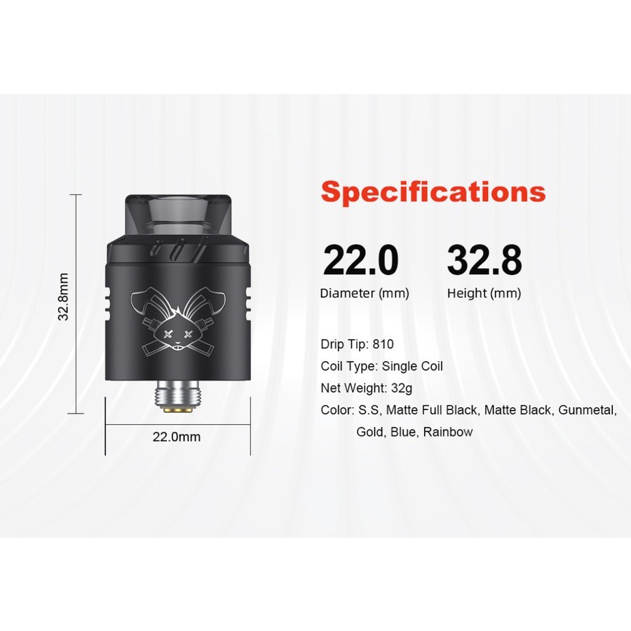 Dead Rabbit Solo RDA 22MM by Hellvape AUTHENTIC