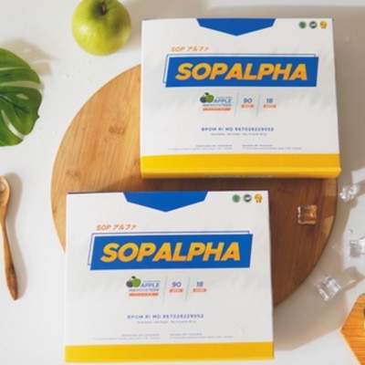 

SOPALPHA 1 BOX ISI 18 SACHET BPOM HALAL