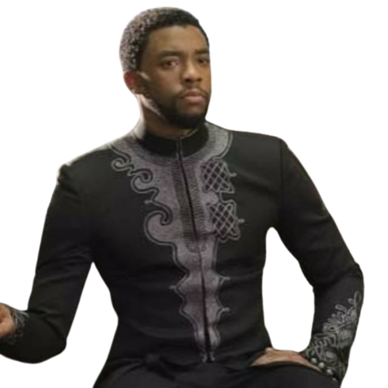 Baju koko pria hitam black panther