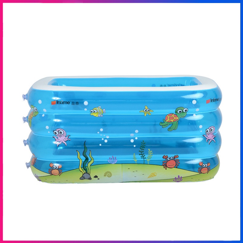 Kolam Renang Baby Spa Anak Intime Kotak Persegi 4 Ring Inflatable Pool