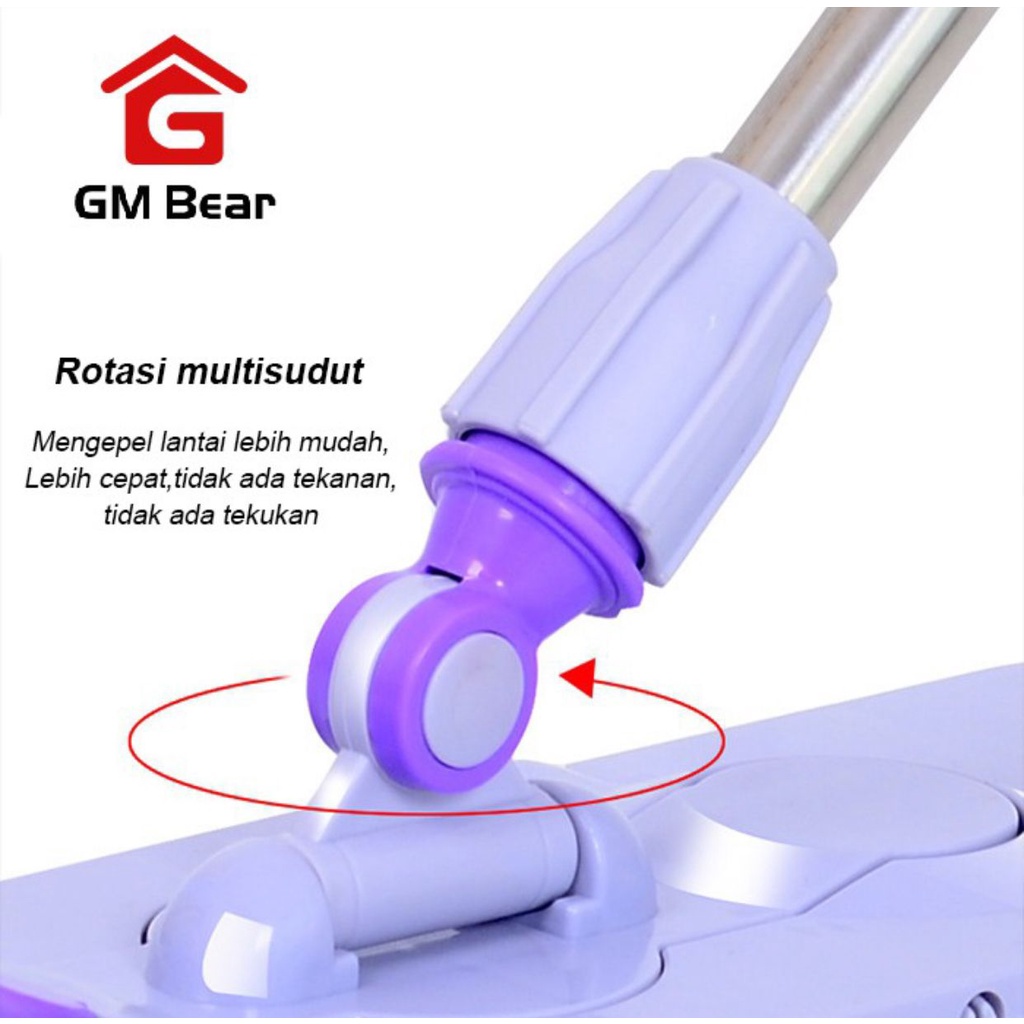 Alat Pel Lantai Ungu GM Bear - Ultra Mop Cleanze 1060 Pel Sapu Lantai