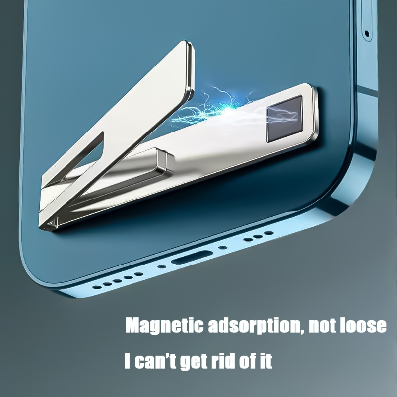 Universal Portable Magnetic Ultra-light Self-adhesive Phone Holder/Mini Invisible Desktop Stand Meja Dudukan Ponsel Untuk iPad Mobile Phone Stand Rak Handphone