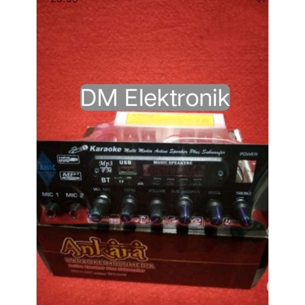 KIT POWER AMPLIFIER  aktif stereo karoke plus bluetooth MP3 plus