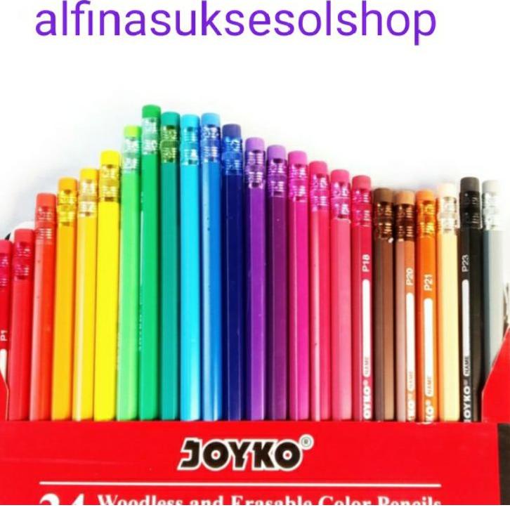 

Cuma Di Sini Pensil warna joyko 24 colour panjang penghapus