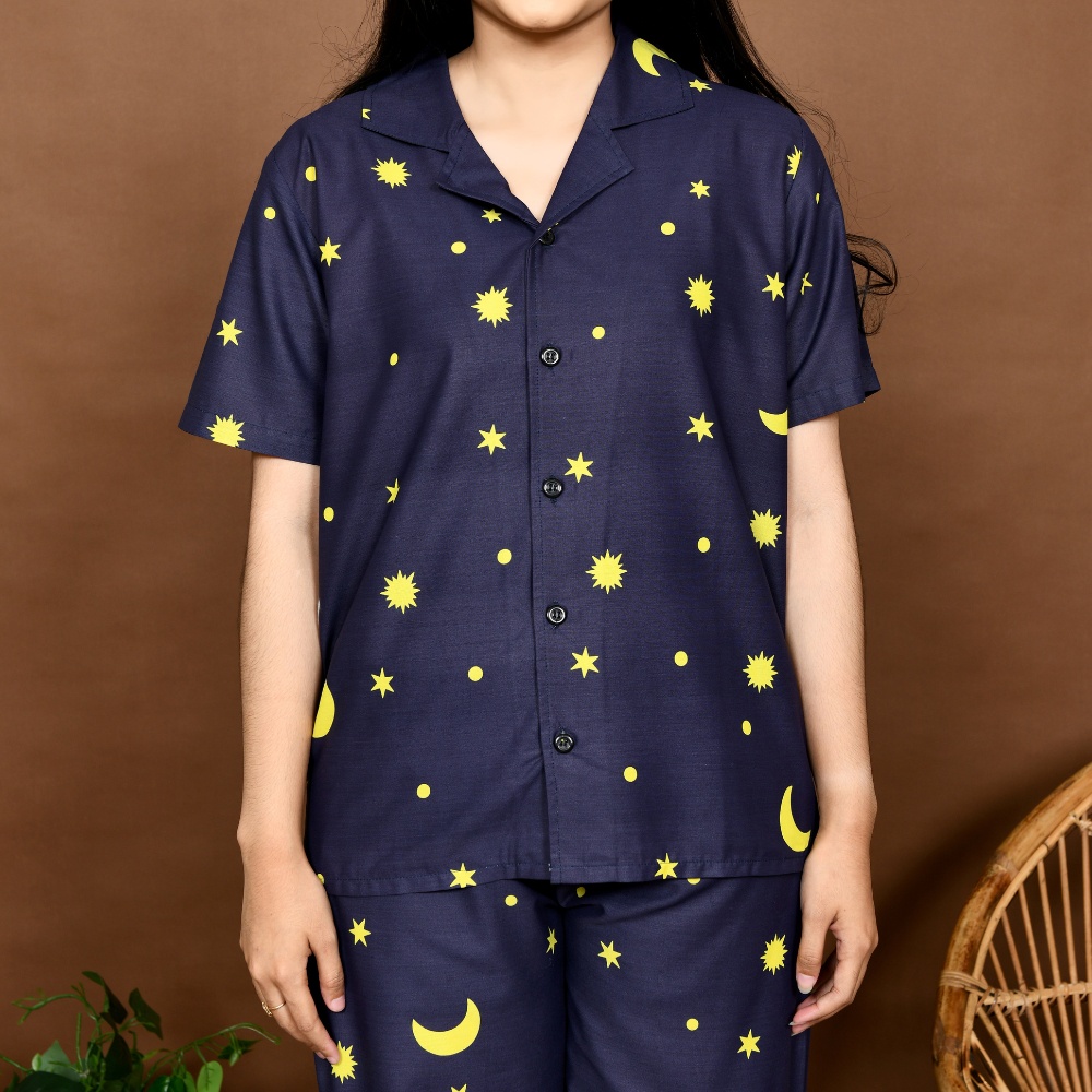 Nyenyak Piyama Wanita size M ( CPM ) / Setelan Celana Panjang Katun