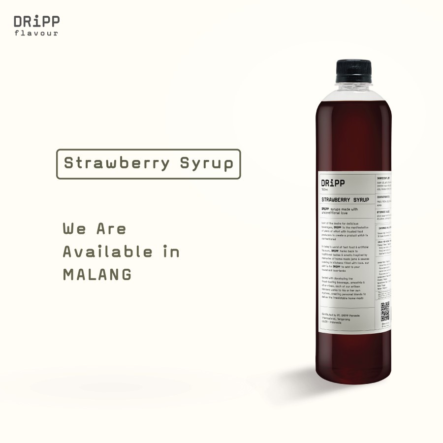 

DRiPP Strawberry Syrup - Sirup Rasa Stroberi 760 ml