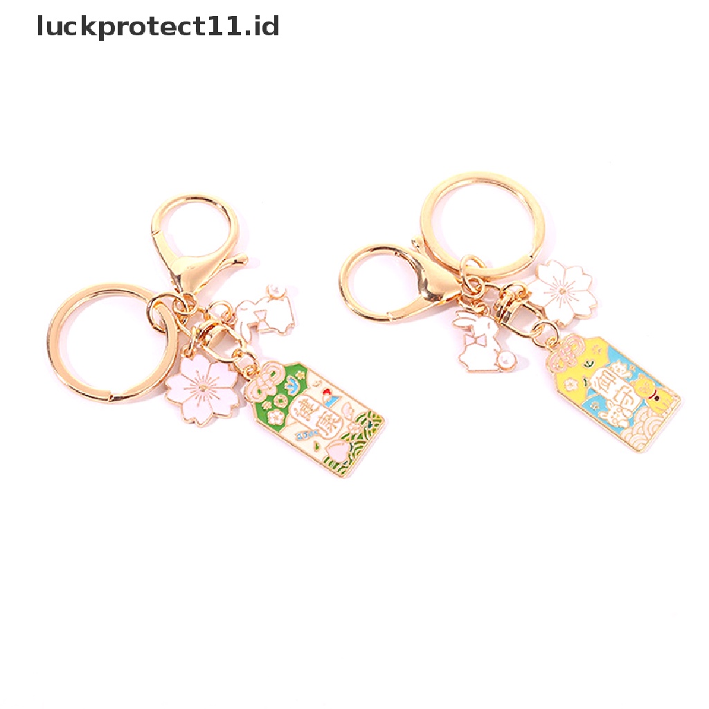 /Fashion Hot// Fashion// Dekorasi Kawaii Llaveros Originales Amulet Lucky Cat Japan Gantungan Kunci Mobil Keyrin.