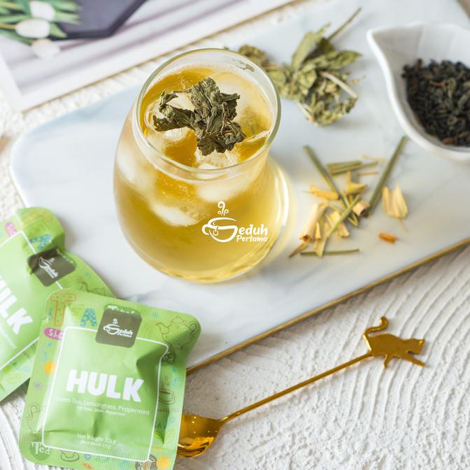 

[BISA COD] Hulk | Teh Herbal Blend Premium Teh hijau, sereh kering, dan daun mint