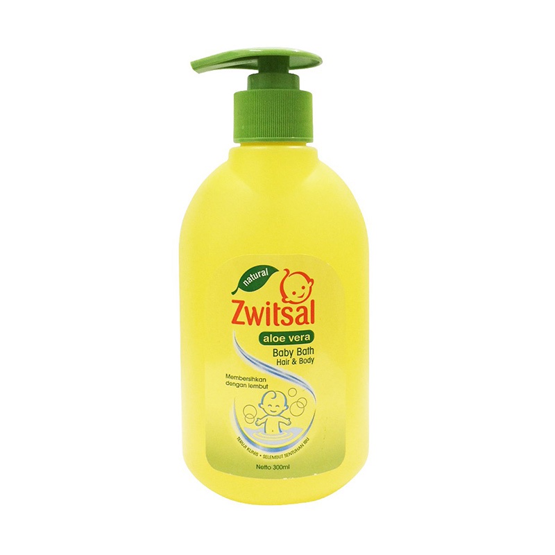 ( Buy 1 Get 1 ) Zwitsal Natural Hair &amp; Body Aloe Vera Baby Bath | 2 In 1