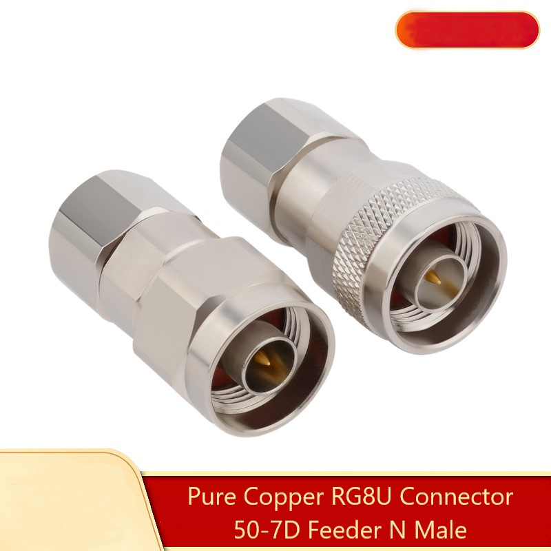 Pure Copper RG8U Connector 50-7D Feeder N Male (M2029)