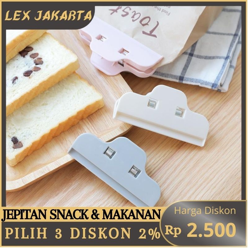 LEXJAKARTA  Penjepit Bungkus Snack Makanan Praktis Penjepit Kemasan Snack Penjepit Plastik Makanan Cemilan Jepitan Snack Penyegel Plastik Clip Food Clip Snack Segel Jepit Penutup Makanan