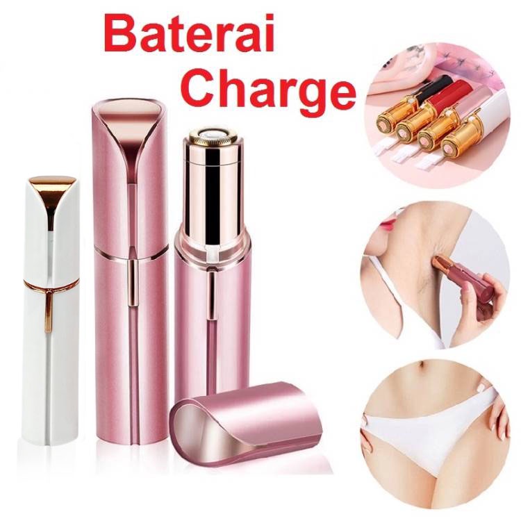 Alat Cukur Bulu Wanita Epilator Lipstick Pencukur Cukuran Shaver Alis Bulu Halus Elektrik Mini Portable