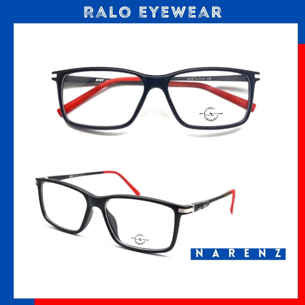 Kacamata NARENZ frame sporty bahan plastik metal untuk pria wanita - 0528