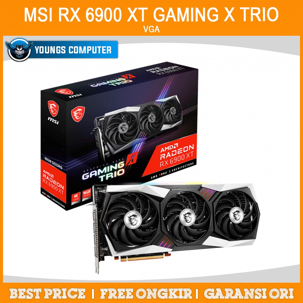 MSI RX 6900 XT GAMING X TRIO 16G 16GB DDR6 VGA CARD AMD RADEON 6900XT