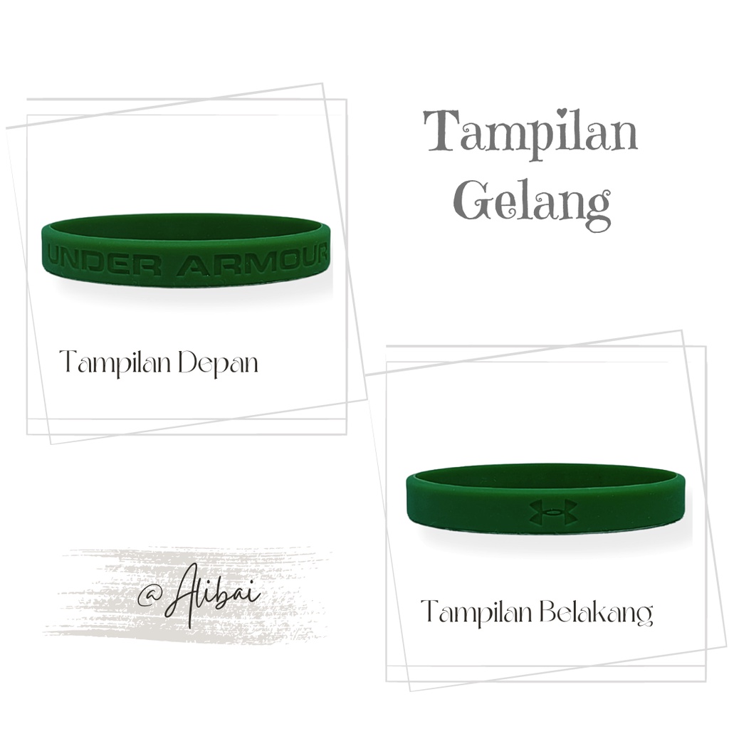 Gelang Tangan Karet Pria Distro Rubber Bracelet Kasual Keren Sport Hype