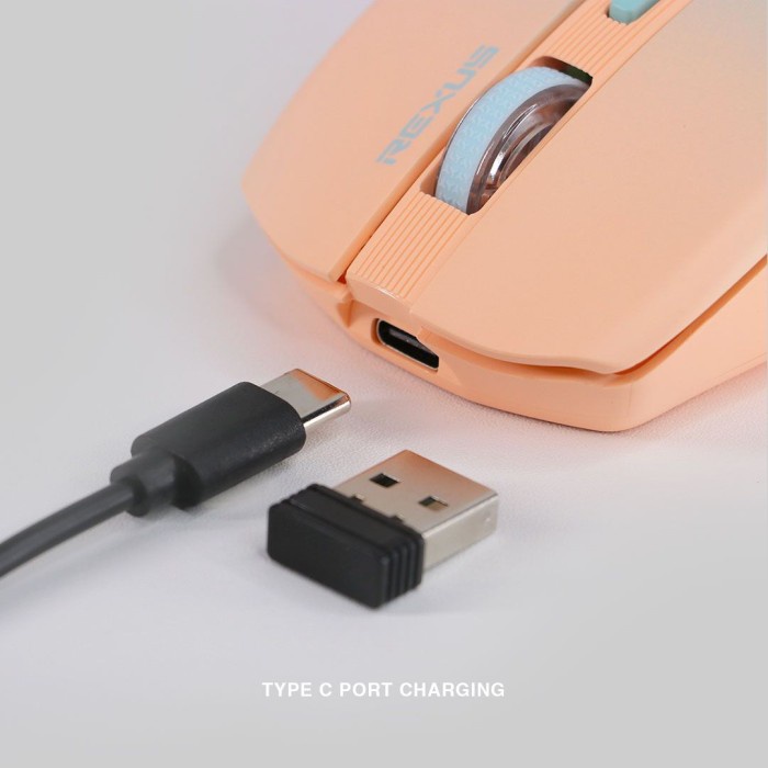 Rexus QB200 / QB-200 Wireless Bluetooth Mouse Rechargable