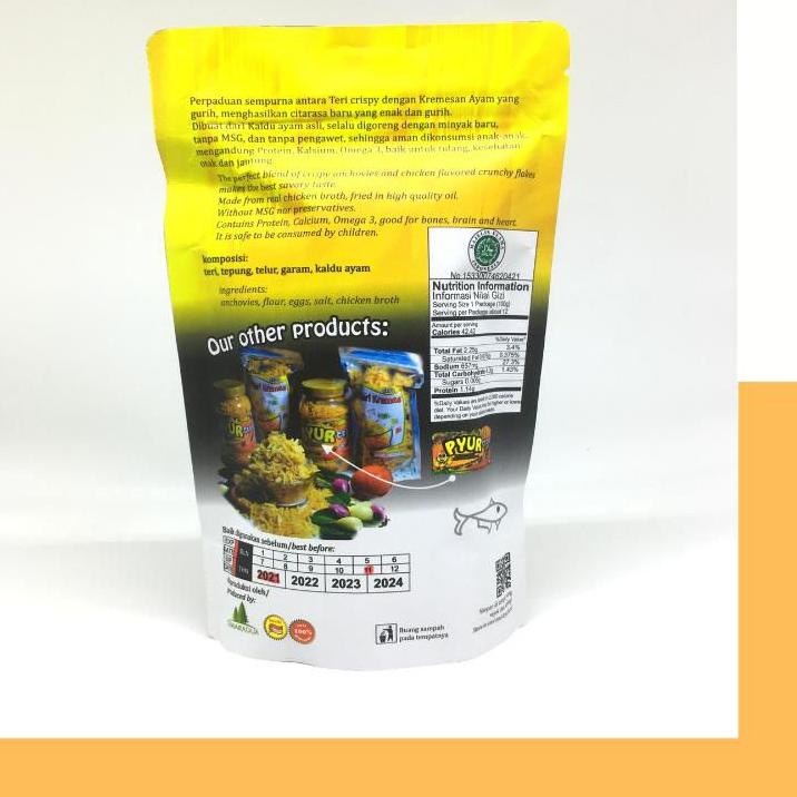 

5.5 STOK READY Teri Kremes HALAL