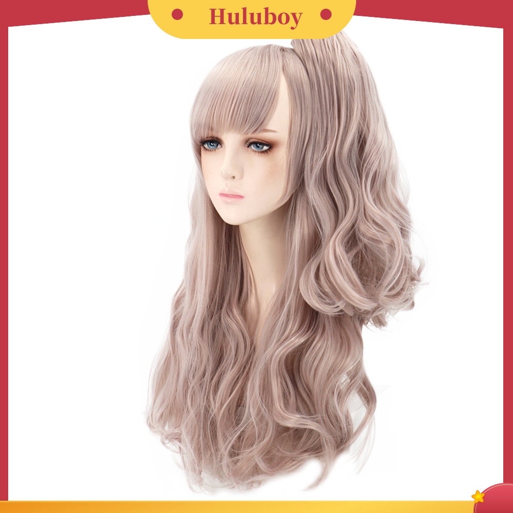 Wig Rambut Palsu Wanita Model Panjang Keriting Untuk Cosplay Anime