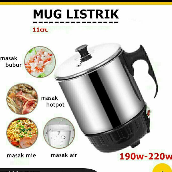 Teko Mug Pemanas Listrik Stainless Steel Multi Fungsi - YS Shop