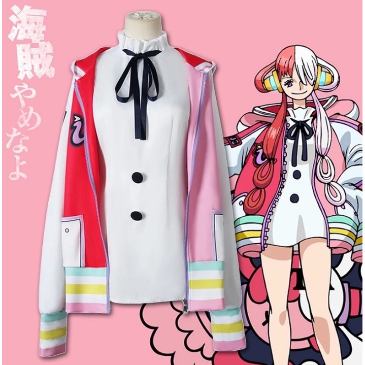 Uta One Piece the Songstress Jacket Hoodie Jaket Cosplay Anime Jepang