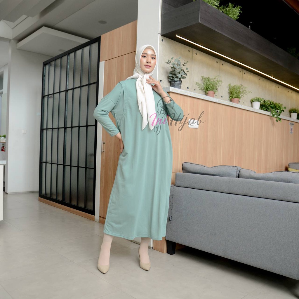 Ini Hijab - Gamis Busui Babyterry / Dress Babyterry