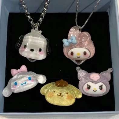 【Bayar di tempat】Kalung Rantai Klavikula Sanrio Kalung Rantai Liontin Kartun Lucu Aksesoris Wanita