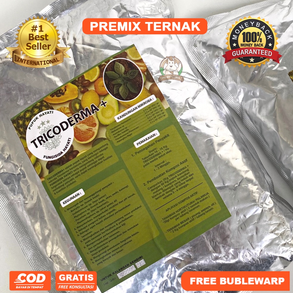 ( HARGA GROSIR ) PUPUK VIRAL!! Trichoderma 1 Kg Berkualitas - Pupuk Tricoderma - Pupuk Hayati Tricoderma - Pupuk Media Tanam Siap Pakai | APOTERNAK | PREMIX TERNAK