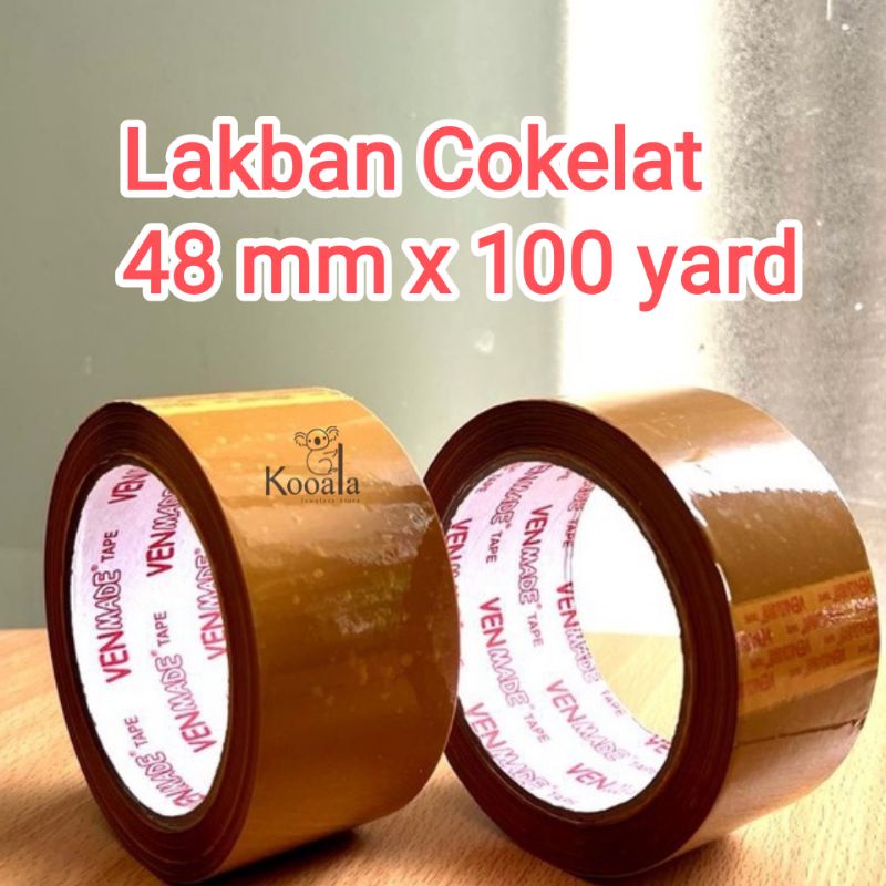 

Lakban Cokelat Ukuran 48 mm X 100 Yard / Solasi Cokelat / Selotip Cokelat / Nawa Tape