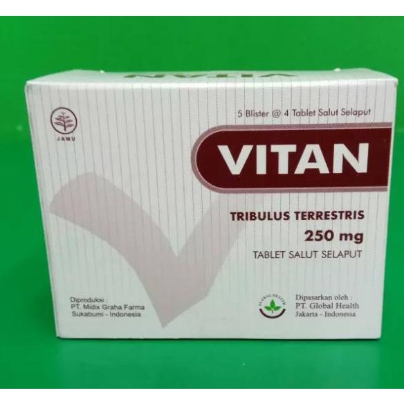 VITAN TRIBULUS TERRESTRIS 250 MG 1 BOX ISI 20 TABLET