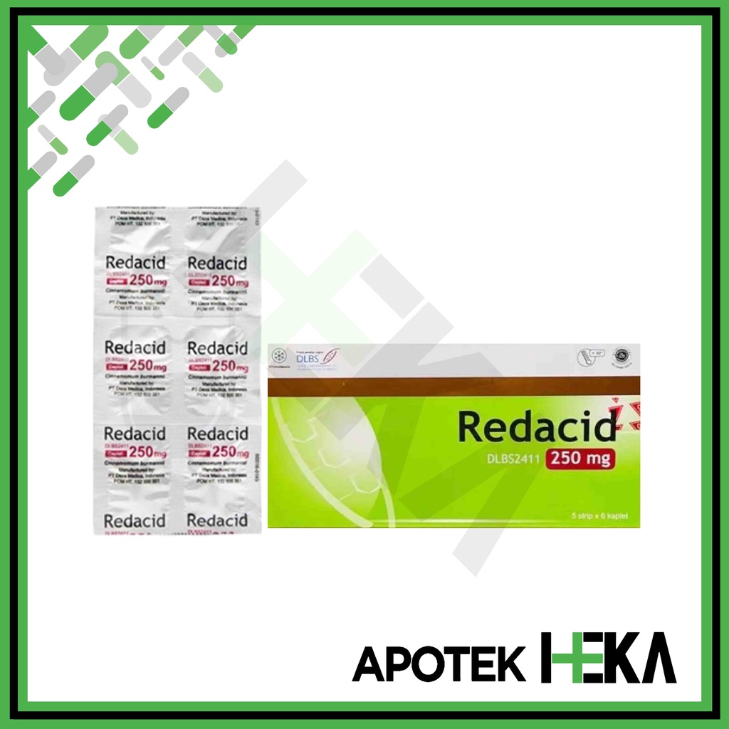 Redacid Kaplet Strip isi 6 Tablet - Obat Herbal Asam Lambung (SEMARANG)