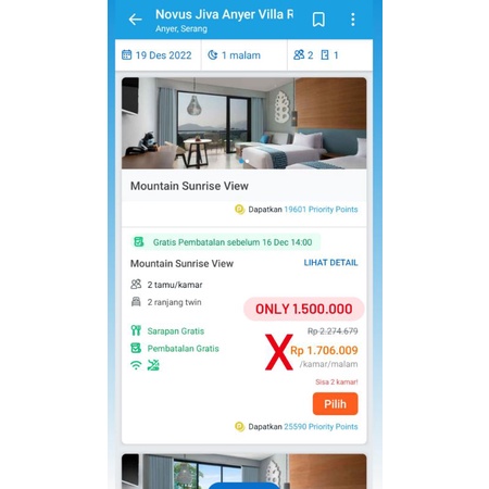 VOUCHER HOTEL NOVUS JIVA ANYER