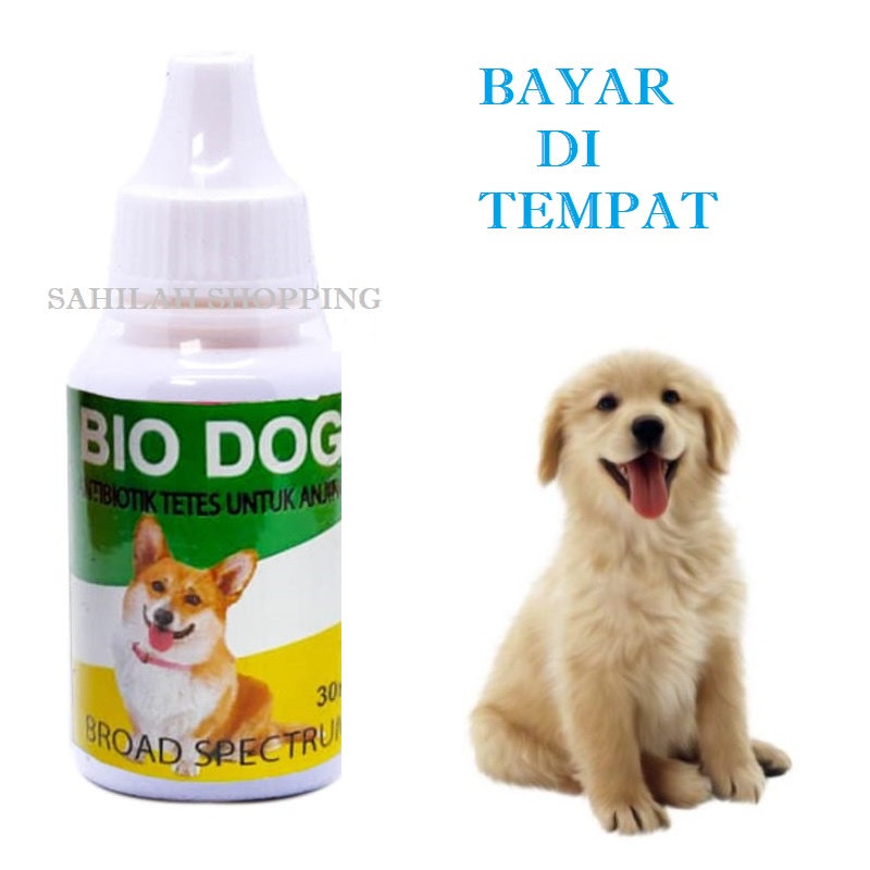 ANTIBIOTIK ANJING MURAH BIO DOG OBAT ANJING DEMAM FLU PILEK NGOROK VIRUS AMPUH